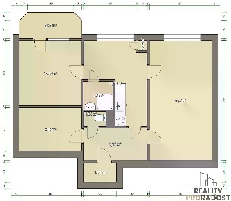 Prodej bytu 3+1 60 m²