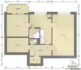 Prodej bytu 3+1 60 m²