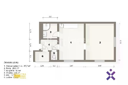 Prodej bytu 2+kk 50 m²