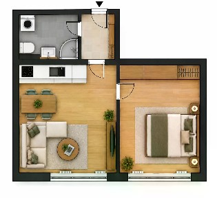 Pronájem bytu 2+kk 41 m²