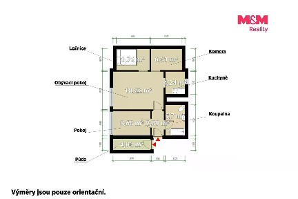 Prodej bytu 2+kk 53 m²
