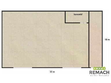 Pronájem skladového prostoru 666 m²