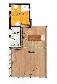 Pronájem bytu 1+kk 28 m²