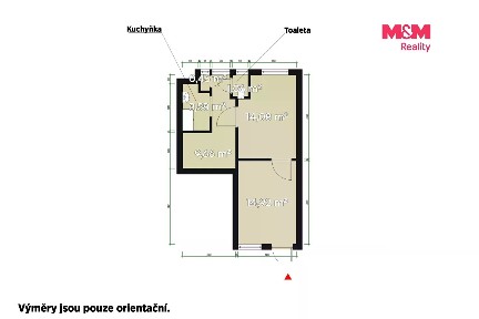 Pronájem obchodního prostoru 43 m²