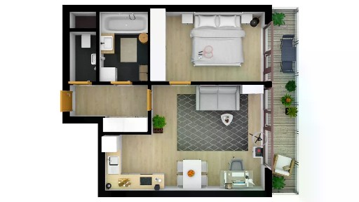 Pronájem bytu 2+kk 54 m²