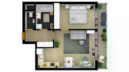 Pronájem bytu 2+kk 54 m²