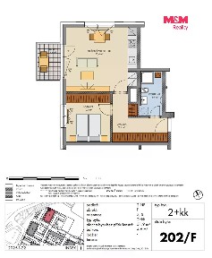 Prodej bytu 2+kk 52 m²