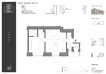Pronájem bytu 2+kk 48 m²