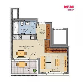Prodej bytu 1+kk 34 m²