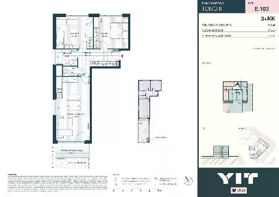 Prodej bytu 3+kk 72 m²