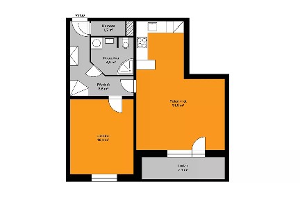 Pronájem bytu 2+kk 70 m²