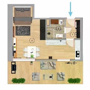 Pronájem bytu 1+kk 38 m²