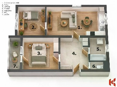 Prodej bytu 3+kk 64 m²