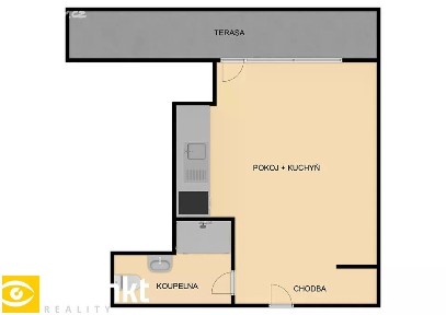 Pronájem bytu 1+kk 23 m²