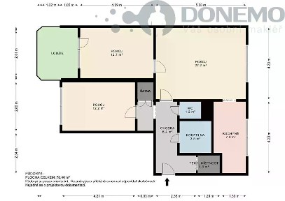 Prodej bytu 3+1 70 m²