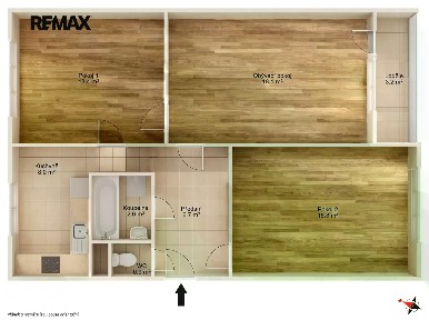 Prodej bytu 3+1 70 m²