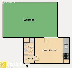 Pronájem bytu 1+kk 26 m²