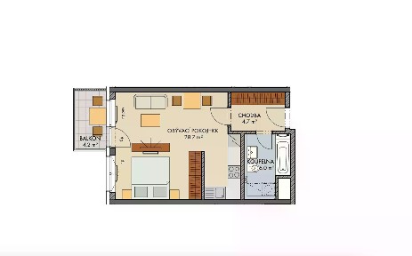 Prodej bytu 1+kk 40 m²