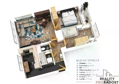 Prodej bytu 3+1 68 m²