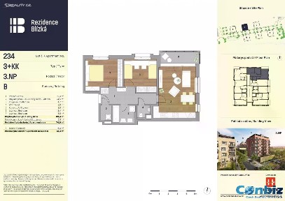 Pronájem bytu 3+kk 75 m²