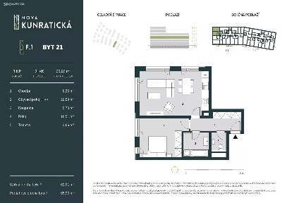 Prodej bytu 2+kk 62 m²