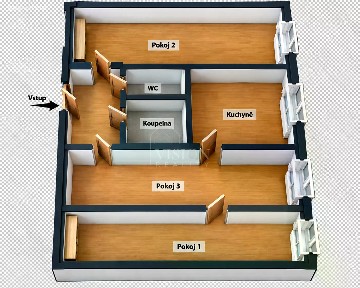 Prodej bytu 3+1 65 m²