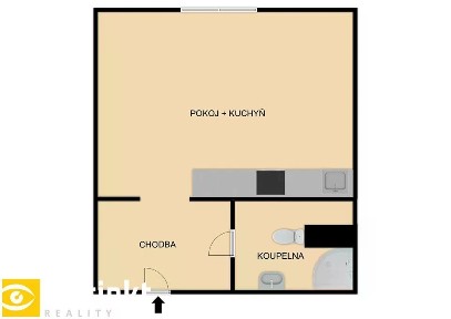 Pronájem bytu 1+kk 26 m²