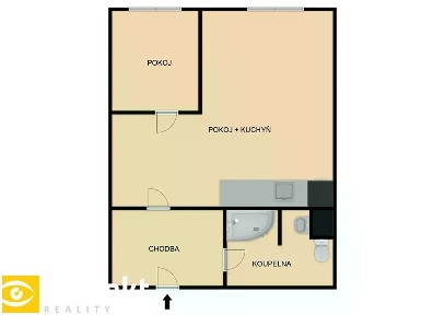 Pronájem bytu 1+kk 33 m²