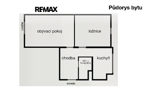 Prodej bytu 2+1 53 m²