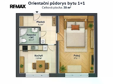 Prodej bytu 1+1 36 m²