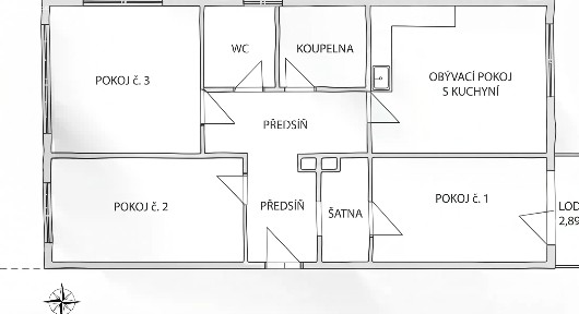 Pronájem bytu 4+kk 76 m²