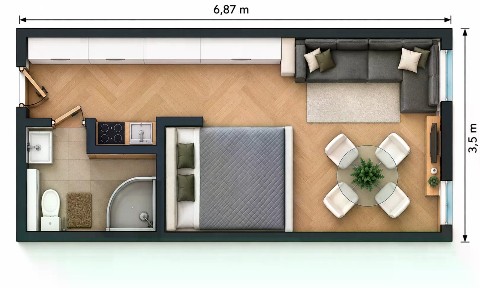 Prodej bytu 1+kk 23 m²