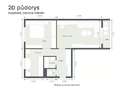 Prodej bytu 2+1 54 m²