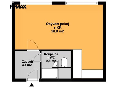 Pronájem bytu 1+kk 27 m²
