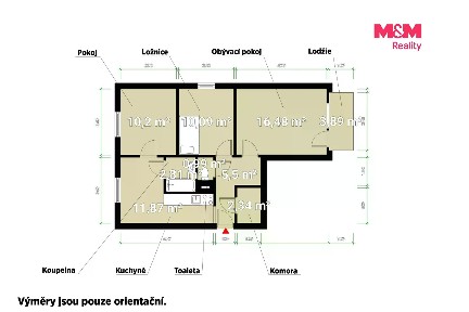 Prodej bytu 3+1 67 m²