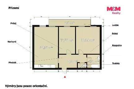 Pronájem bytu 3+kk 79 m²