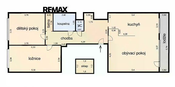 Prodej bytu 3+1 70 m²