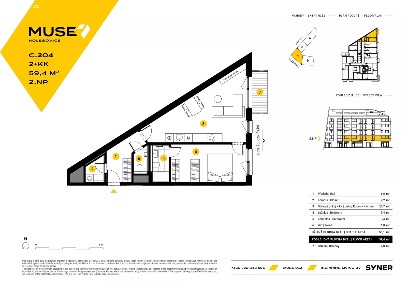 Prodej bytu 2+kk 59 m²