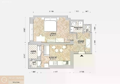 Pronájem bytu 1+1 48 m²