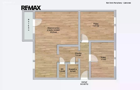 Prodej bytu 3+kk 80 m²