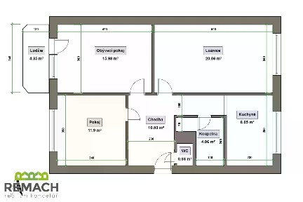 Pronájem bytu 3+1 75 m²
