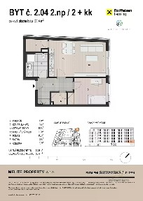 Prodej bytu 2+kk 58 m²