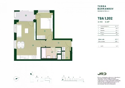 Prodej bytu 2+kk 54 m²