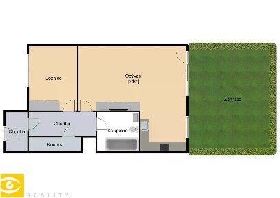 Pronájem bytu 2+kk 52 m²