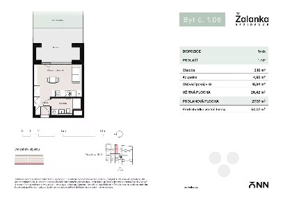 Prodej bytu 1+kk 28 m²