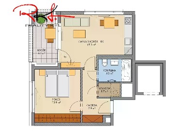 Prodej bytu 2+kk 54 m²
