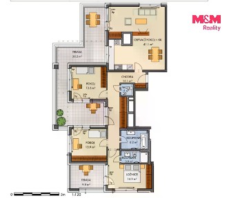 Prodej bytu 4+kk 120 m²