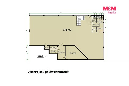 Pronájem obchodního prostoru 458 m²