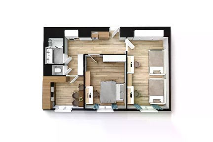 Pronájem bytu 2+1 60 m²