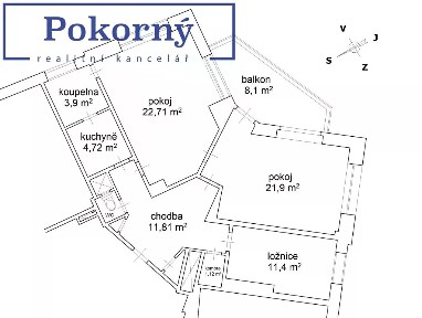 Prodej bytu 3+1 86 m²